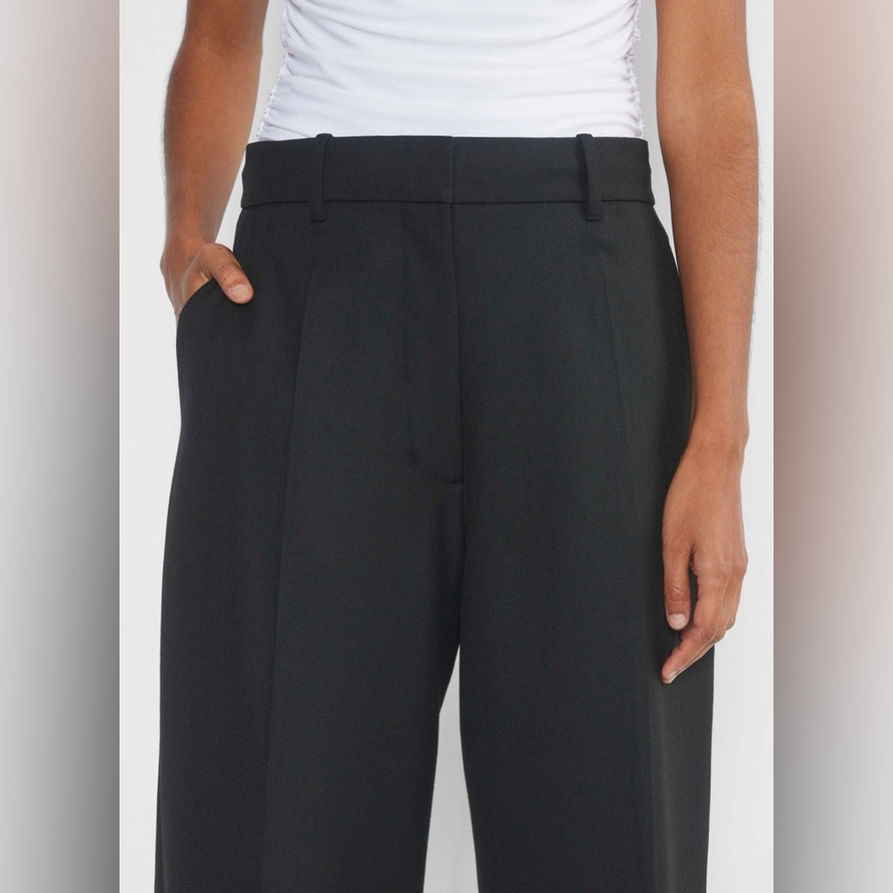 Aritzia Black Wide-Leg Dress Pants